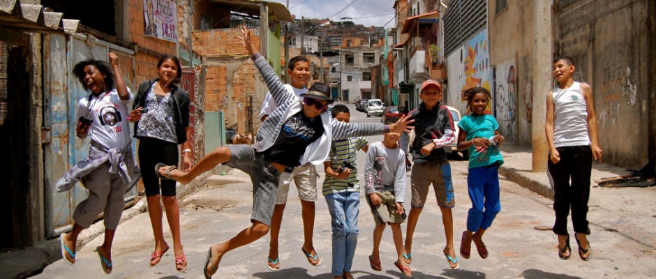 Local kids in favela
