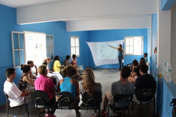 The workshop was held at Vidigal Neighborhood Association