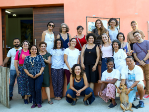 SESC participants with Vila Autódromo leaders. Photo by Luiza de Andrade